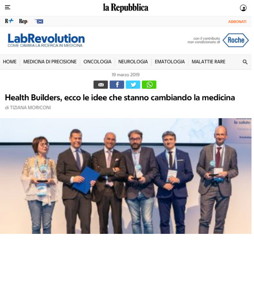 Premiati i vincitori del primo concorso open innovation di Roche